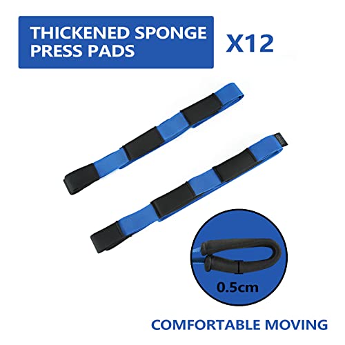 Ytonet Moving Straps, 2-Person Lifting and Moving System with 12 Comfortable Thickened Sponge Pads, Lifting Straps for Move Furniture, Appliances, Heavy Objects up to 800 lbs, Wire Rope Slings Blue - Image 3