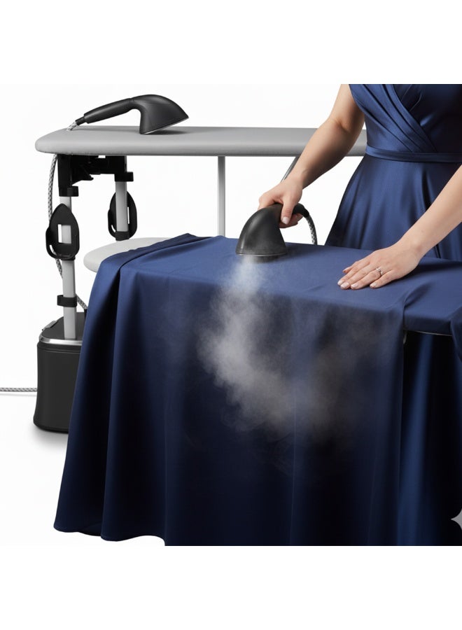 جنرال تيك Generaltec GGSTI80B Stand Garment Steamer with XL Style Board – 1950W, 2L Water Tank, Double Pole Design, Fast Heat-Up, 1-Year Warranty 2 L 1950 W GGSTI80B Black - Image 3