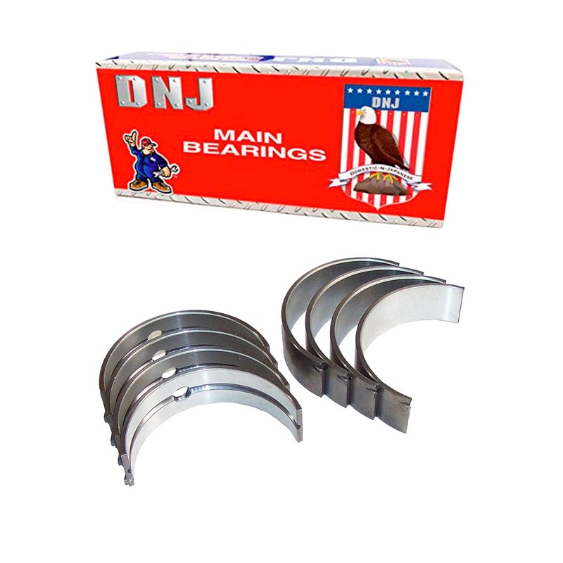 DNJ MB1105.10 Oversize Main Bearings Set for 2002-2012 Dodge, Jeep, Mitsubishi, Ram 1500, Commander, Dakota 3.7L V6 12V SOHC 226cid - Image 1