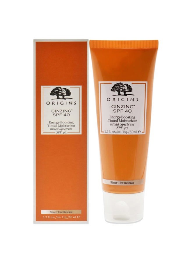 elf مرطب ملون معزز للطاقة من جينزينغ مع SPF 40 | يرطب ويجمل | مع الكافيين من حبوب القهوة، 1.7 أونصة سائلة - Image 1