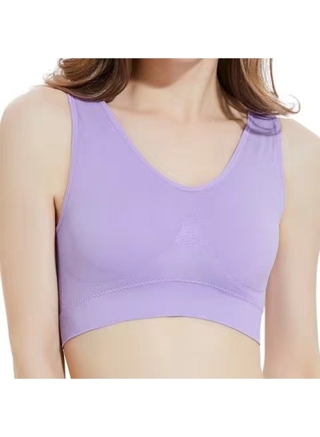 Middle-aged And Elderly Bra Breathable Comfortable Ladies Push Up Yoga Running Sleep Bottoming Bra Underwear