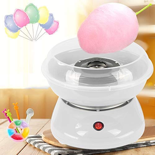 Holy Delight Holy Delight Cotton Candy Maker Machine Electric Sugar Floss Homemade Hard Sugar Free Candy with Splash Guard Sugar Spoon 10 Bamboo Sticks for Kids Carnival Party Kitchen Bakery Snacks  - Image 1