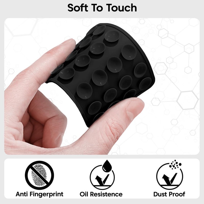 Sounce Suction Phone Case Mount – Ultra-Strong Suction Cup Phone Holder for Secure Grip & Hands-Free Use, Ideal for Vlogging, Selfies, Video Calls & Content Creation (Midnight Mystery Black) - Image 2