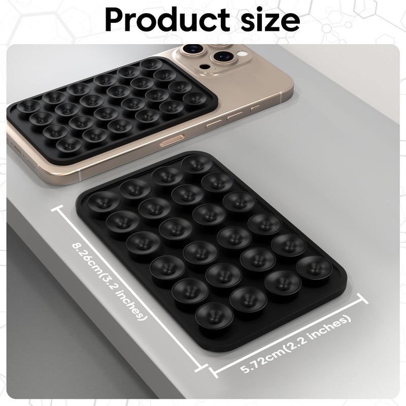 Sounce Suction Phone Case Mount – Ultra-Strong Suction Cup Phone Holder for Secure Grip & Hands-Free Use, Ideal for Vlogging, Selfies, Video Calls & Content Creation (Midnight Mystery Black) - Image 5