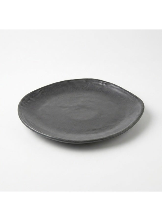 Ariane Earth Charcoal Gray Dotts Fine Porcelain Plate, Premium Porcelain Dinner Plate - Image 3