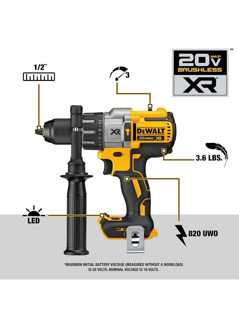 DEWALT DEWALT 20V MAX Hammer Drill and Impact Driver Cordless Power Tool Combo Kit with 2 Batteries and Charger DCK299M2  - Image 3