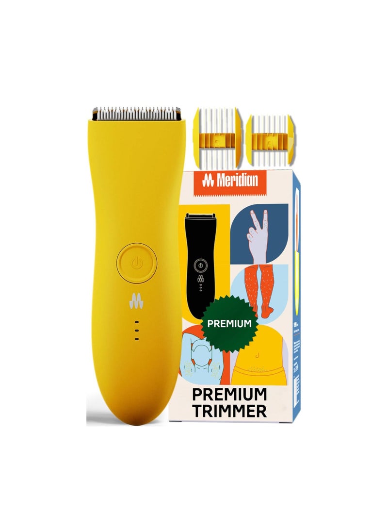 Meridian Premium Trimmer for Men and Women, USB C Charging, Travel Lock, 6 Colors Available, Solar 