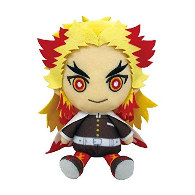 Bandai Demon Slayer Kimetsu no Yaiba Chibi Plush Kyojuro Rengoku - Image 3