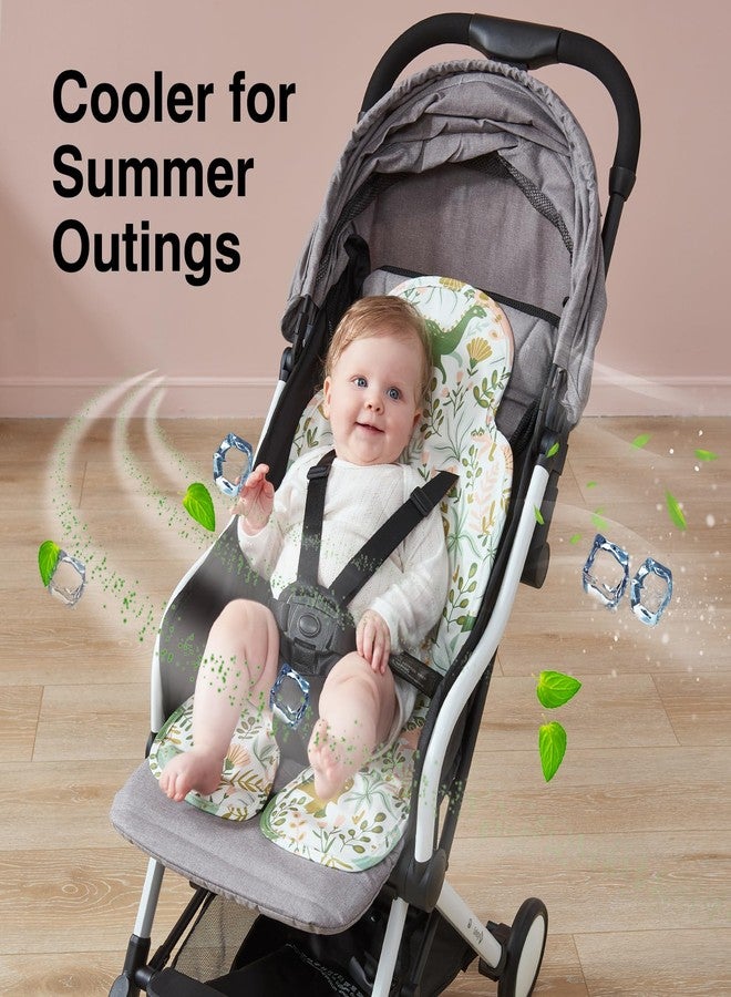 RESTIRY Cooling Pad for Stroller,Double-Sided Available Car Seat Cooler Pad for Babies,Breathable and Cooler,Gel Car Seat Cooler Pad for Baby Chair,Stroller,Child Safety Seat (Dinosaur) - Image 2
