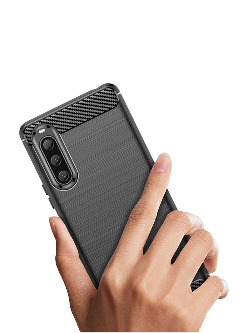 Generic Case For Sony Xperia 10 V  ,- Protection Brushed Shockproof Cover  Durable Ultra Thin - Ultra Premium Quality Case Slip-Resistant - Black  - Image 2