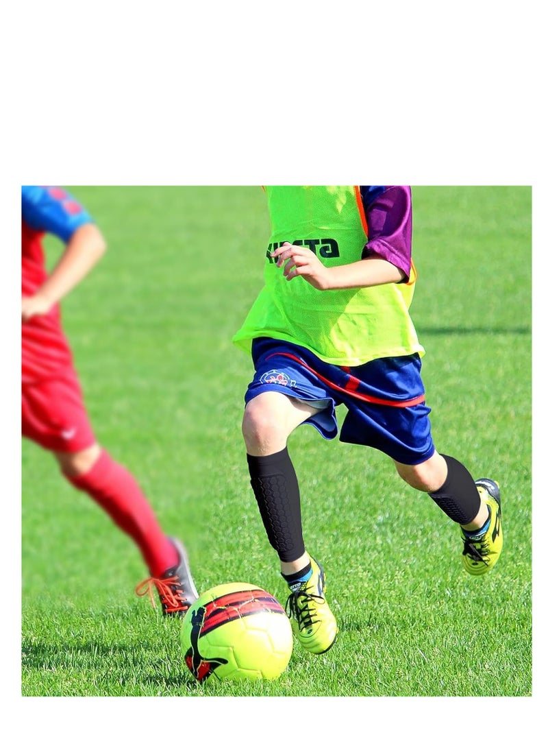 Generic Football Shin Guards, Soccer Guard Socks with Foam - Image 4