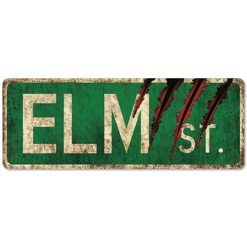 flinelife Elm Street Sign16X6 Horror Street Sign Collection Perfect For Horror Movie Lovers