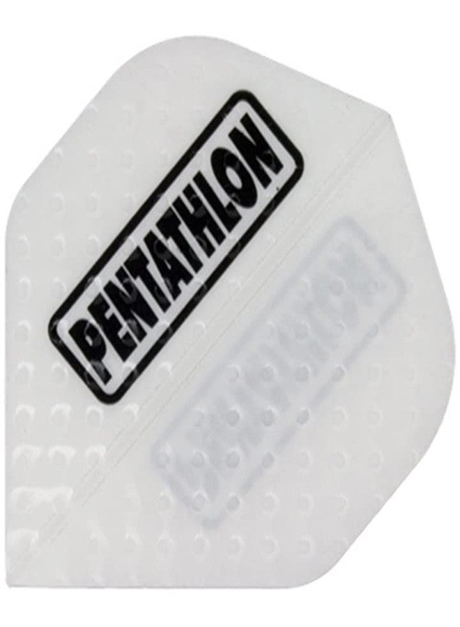 US Darts Pentathlon White Standard Dart Flights - 3 Sets (9 Flights) - 100 Micro (Ex-Tough)