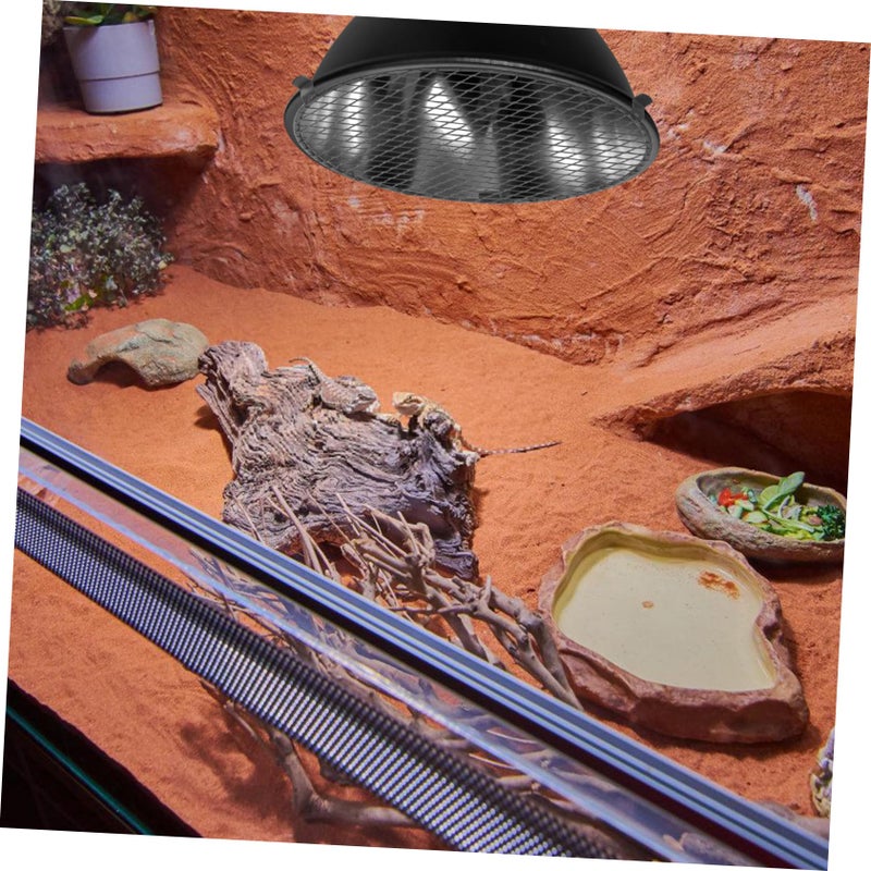 Heat Lamp Safety Mesh Cover for Reptile Tanks Iron Protector Prevents Burns - Image 5