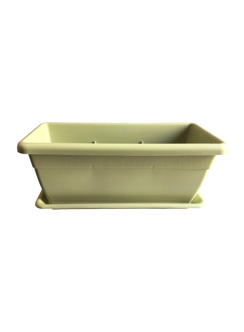 Idel Large Rectangular Raised Garden Planter Box 80x37x32 cm – 60L Plastic Pot for Outdoor Plants, Flowers, Herbs & Vegetables – Durable Container for Balcony, Patio, Terrace by Idel - Image 1