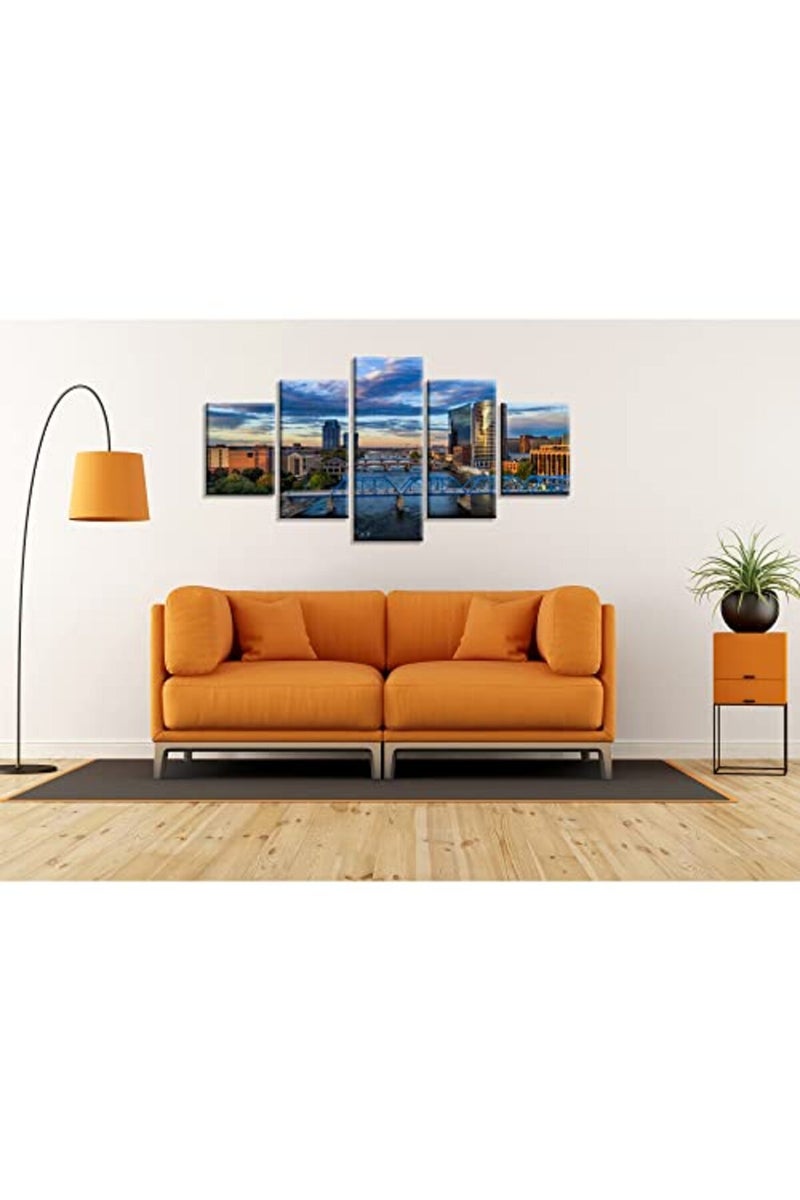 Artbrush Tower Arthur Ravenel Jr. Bridge Wall Art, Canvas Prints Ravenel Bridge Posters Framed - Image 4