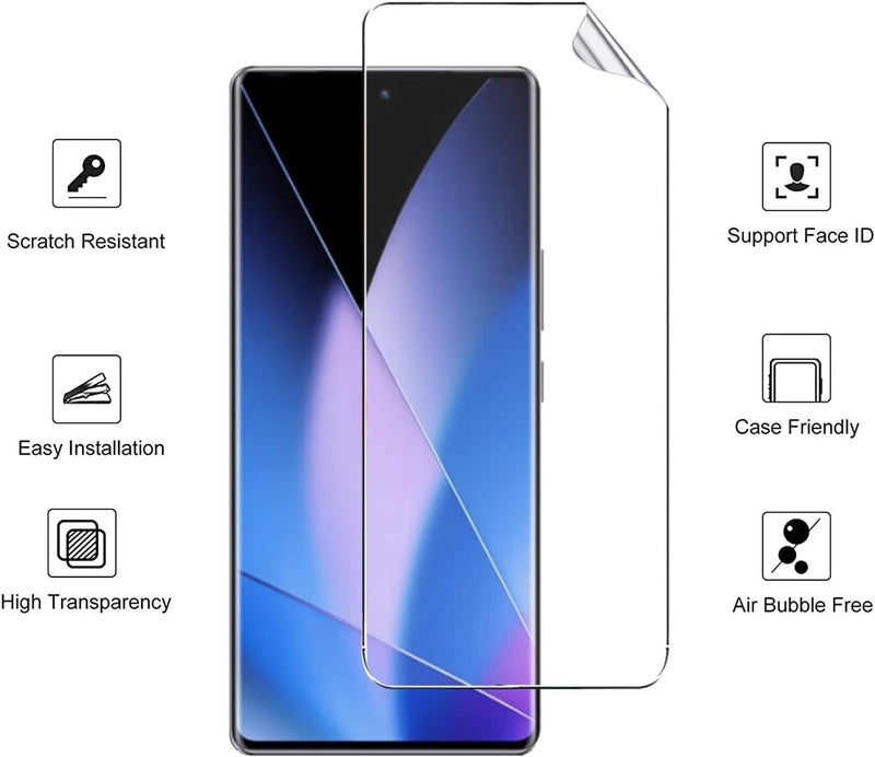 UltiUnison واقي شاشة لجهاز Infinix Zero 40 5G [ليس زجاجيًا]، فيلم مرن عالي الوضوح شفاف واقٍ من الخدوش من مادة TPU الناعمة لجهاز Infinix Zero 40 5G - Image 3