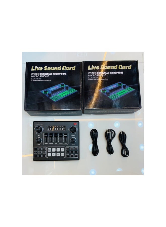 ACLIX V9 Audio USB Webcast Live Sound Card Black - Image 3