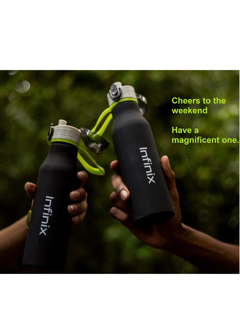 Infinix Infinix bottle 500ML Portable Outdoor Sports Water Bottles Travel Leak-proof Space Cup - Image 3