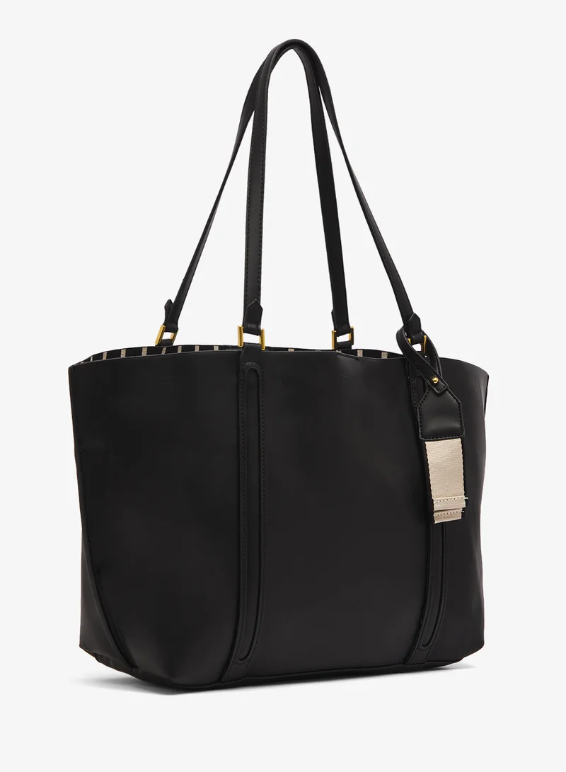 ELLA Silver Accent East-To-West Tote
