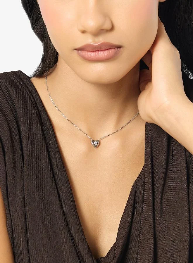 GUESS Crystal Heart Chain Necklace