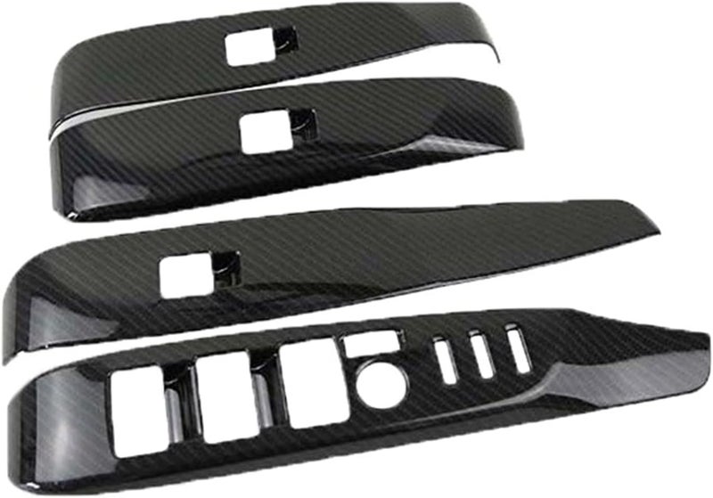 Yurefax Carbon Fiber Door Window Switch Trim for Toyota Camry - Image 1