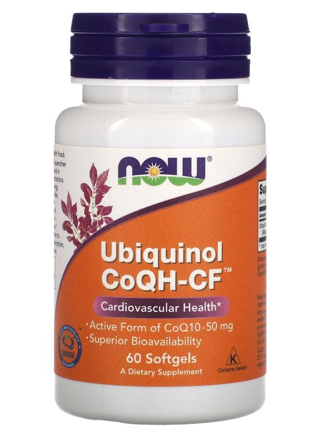 now Ubiquinol CoQH-CF 60 Softgels