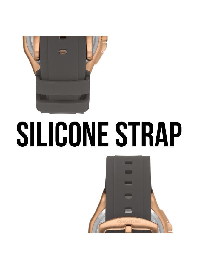 Quantum Men's Silicone Chronograph Watch PWG1147.866 - 43.5 mm - Image 5