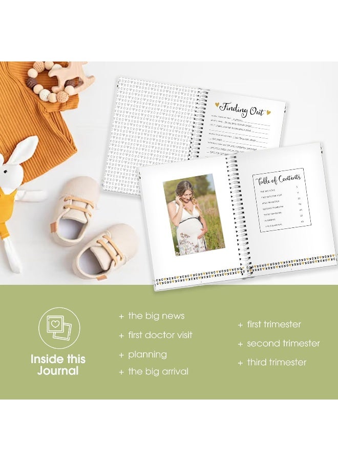 Pearhead My Pregnancy Journal, Pregnancy Keepsake Book, Newborn Milestone Memory Book, Baby Photo Album, Gender Neutral Baby Gift, 74 Fill In Pages - Image 4