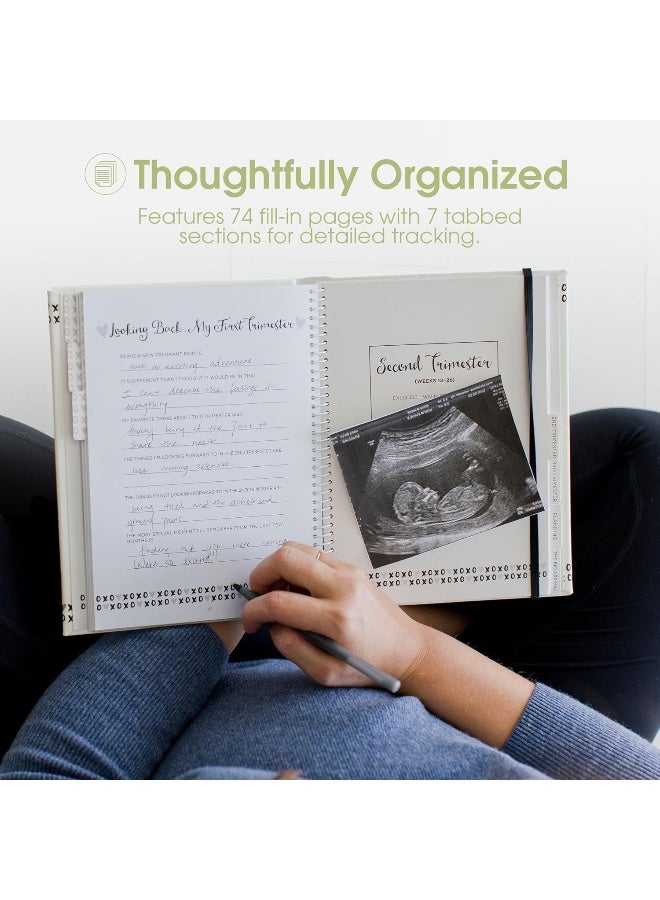 Pearhead My Pregnancy Journal, Pregnancy Keepsake Book, Newborn Milestone Memory Book, Baby Photo Album, Gender Neutral Baby Gift, 74 Fill In Pages - Image 5