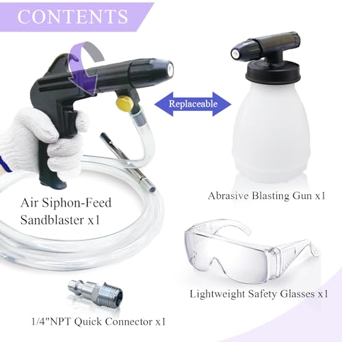 Stonehenge Rust Remover Gun - Power Sand Blaster for Air Compressor - Versatile Cleaning Kit for Home and Workshop - Image 2