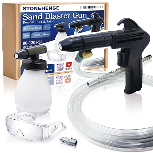 Stonehenge Rust Remover Gun - Power Sand Blaster for Air Compressor - Versatile Cleaning Kit for Home and Workshop - Image 1