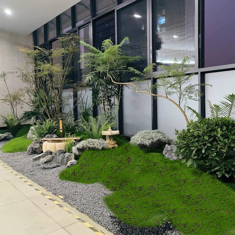 NAHARO 65.8 sq ft Artificial Moss Mat - Realistic Faux Green Moss Grass for Indoor & Outdoor Decor - Soft, Lush & Natural Looking Turf for Fairy Gardens, Home, Office, Patio, Wedding & DIY Crafts - Image 4