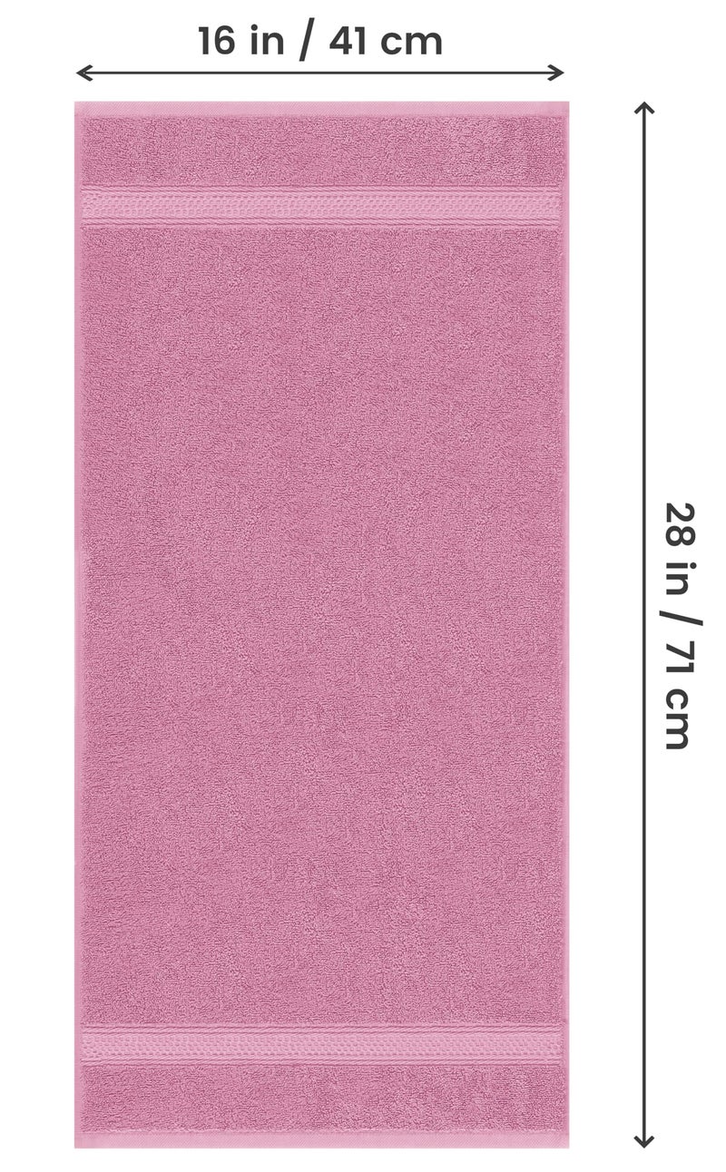 Utopia Towels 6 Pack Premium Hand Towels Set, 16 by 28 inches, 100% Ring Spun Cotton, Ultra Soft and Highly Absorbent 600GSM Towels for Bathroom, Gym, Shower, Hotel, and Spa, Pink - Image 2