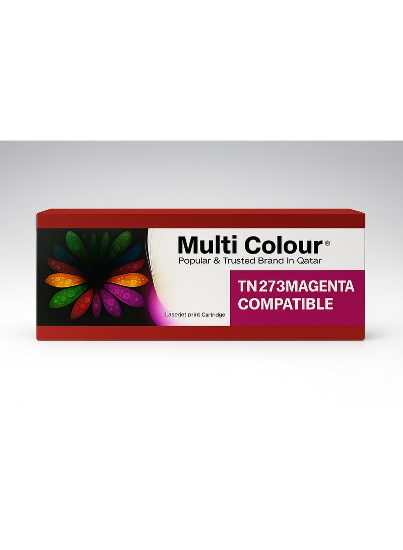 مالتي كلر خرطوشة حبر Multi Colour TN273 أرجواني (Magenta) متوافقة | طباعة ليزر عالية الجودة - Image 1