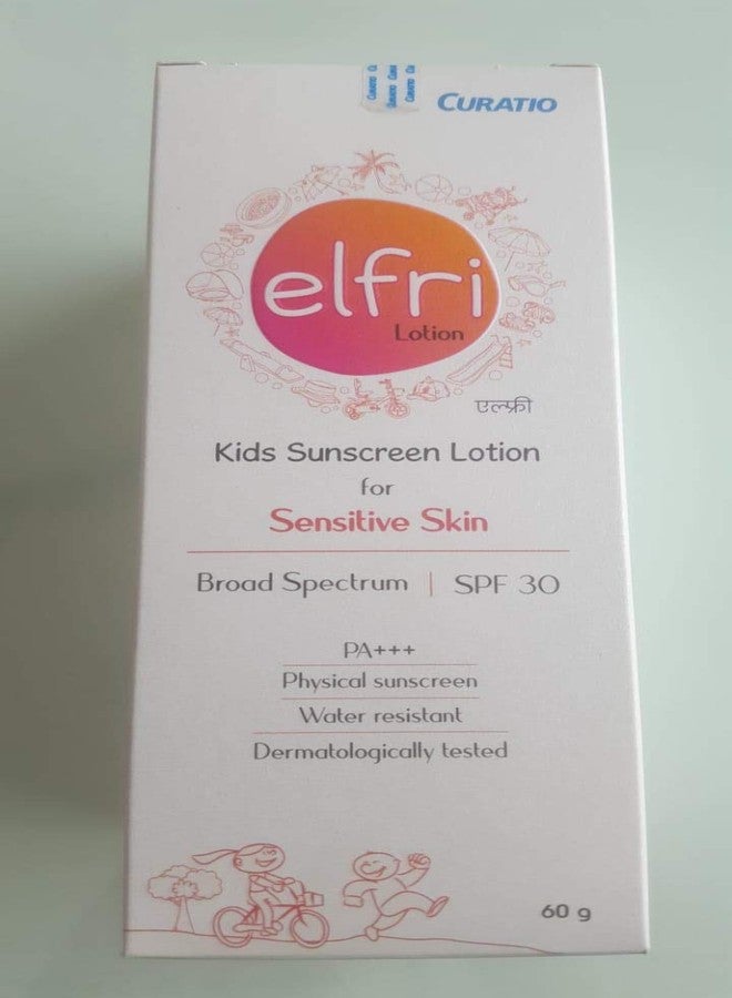 CURATIO Elfri Kids 30 SPF Sunscreen Lotion for Sensitive Skin,1 Count - Image 1