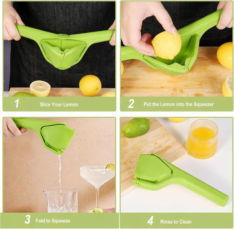 ToGeeKa Lemon Squeezer, Effortless Manual Flat Lime Juicer Squeezer, Hand Citrus Press, Folds Design For Saving Space Storage, Easy to Make Juice From Lemon, Lime, Cirtus, Orange, Fruits - Image 5