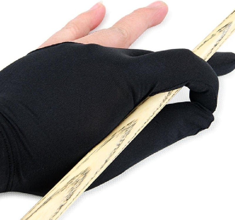 klarako 3-Finger Billiard Hand Gloves Black Nylon Handles - Image 4