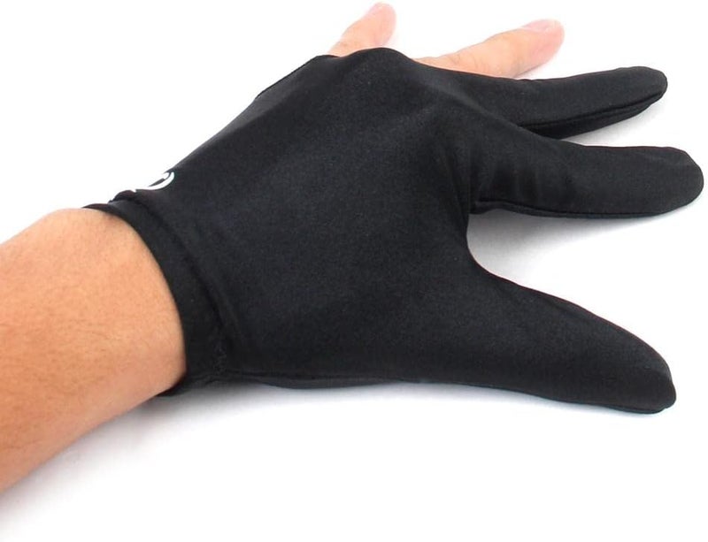 klarako 3-Finger Billiard Hand Gloves Black Nylon Handles - Image 2