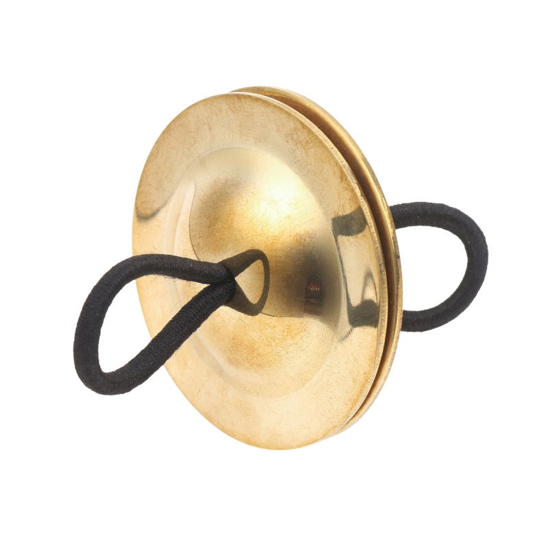 Finger Cymbals: High Quality Brass With Elastic Finger Loops - Lightweight Skin-Friendly Design, Nice Finish Gold Finger Cymbals for Belly Dancing, Casual Fun - Image 3