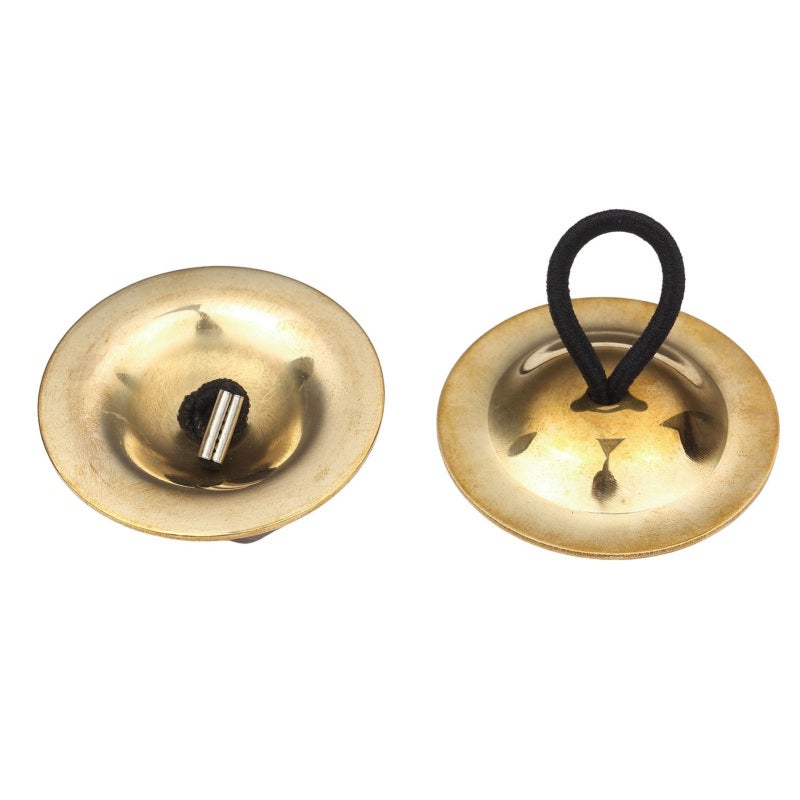 Finger Cymbals: High Quality Brass With Elastic Finger Loops - Lightweight Skin-Friendly Design, Nice Finish Gold Finger Cymbals for Belly Dancing, Casual Fun - Image 4