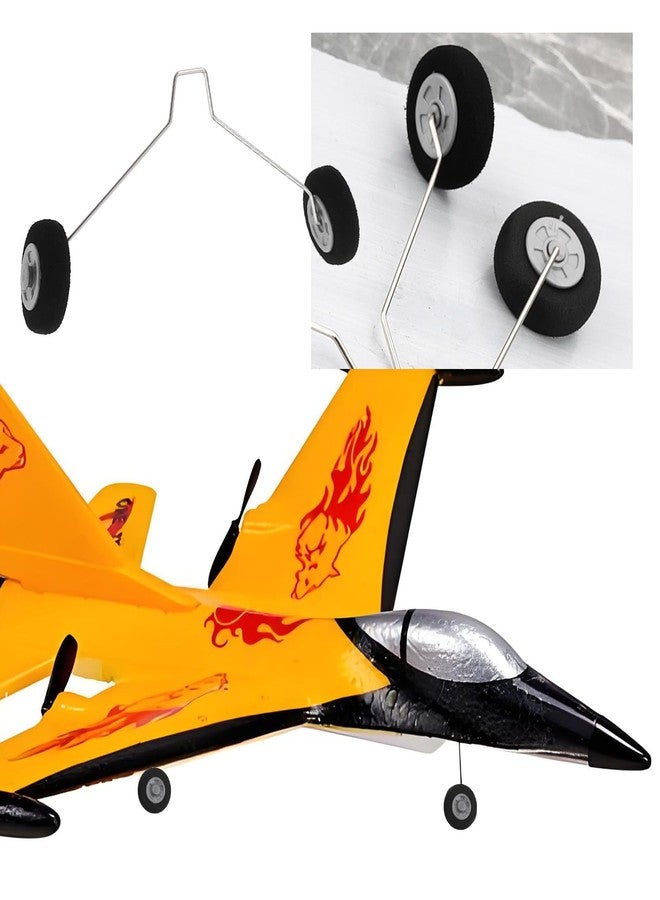 Briny River 5 Pair Front and Rear RC Plane Wheels Compatible with Foam Fighter F22 Su27 HW33 Radio Remote Control Plane - Image 4