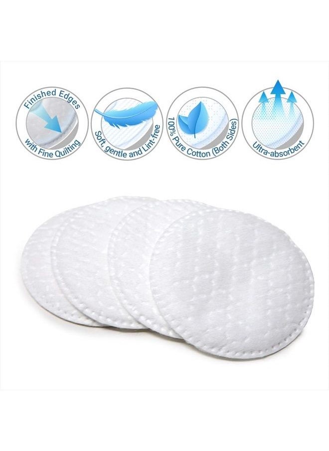 ForPro Professional Collection ForPro Premium Stitched Cotton Rounds, 100% Pure Cotton Pads for Removing Makeup, Nail Polish and Cleansing Face, 600-Count (Pack of 6-100 Cotton Rounds)  - Image 3