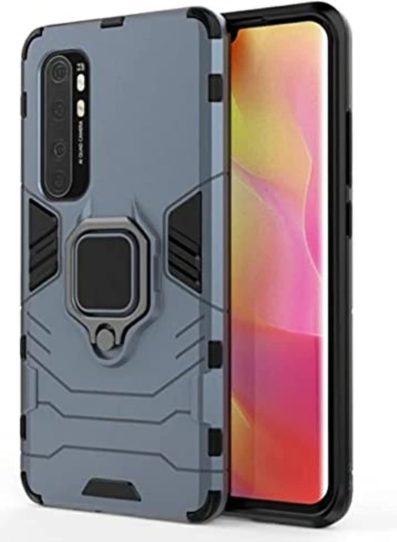 Mi note 10 lite Cover Design Protective Case With 360 Degree Rot - Blue