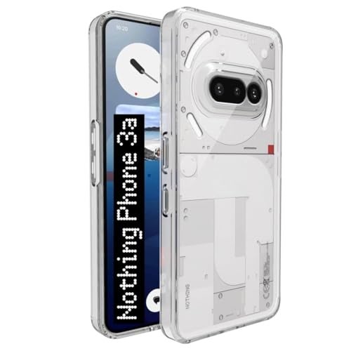 EITANSHA CREATION Crystal Clear Back Case Cover for Nothing Phone 3a 5G | Shockproof Design | Camera Protection Bump | Nothing Phone 3a Back Cover (TPU, Transparent) - Image 1
