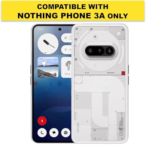 EITANSHA CREATION Crystal Clear Back Case Cover for Nothing Phone 3a 5G | Shockproof Design | Camera Protection Bump | Nothing Phone 3a Back Cover (TPU, Transparent) - Image 2