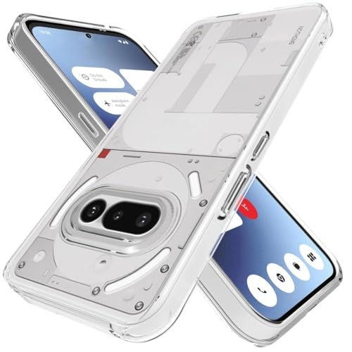 EITANSHA CREATION Crystal Clear Back Case Cover for Nothing Phone 3a 5G | Shockproof Design | Camera Protection Bump | Nothing Phone 3a Back Cover (TPU, Transparent) - Image 3
