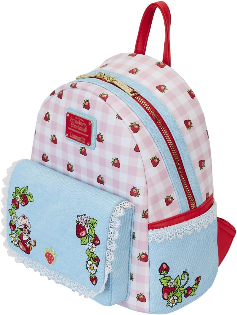 Loungefly حقيبة ظهر ميني من لاونج فلاي بطبعة كعكة الفراولة - Image 5