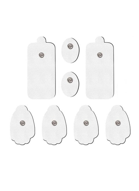 TENS Unit Replacement Pads TENS Pads Standard 3.5mm SnapOn Connector Electrode Pads Self Adhesive Electro Therapy Patches for Electrical Stimulation  NonIrritating Stim Tens Unit Pads（8PCS）