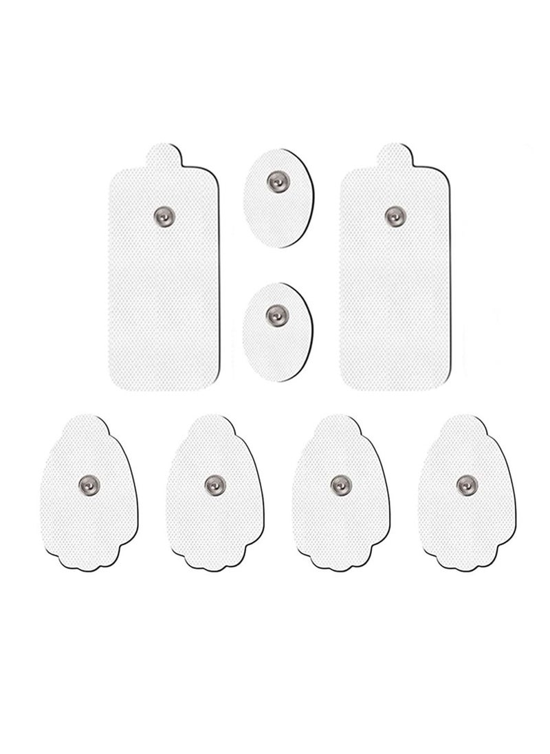 TENS Unit Replacement Pads TENS Pads Standard 3.5mm SnapOn Connector Electrode Pads Self Adhesive Electro Therapy Patches for Electrical Stimulation  NonIrritating Stim Tens Unit Pads（8PCS）